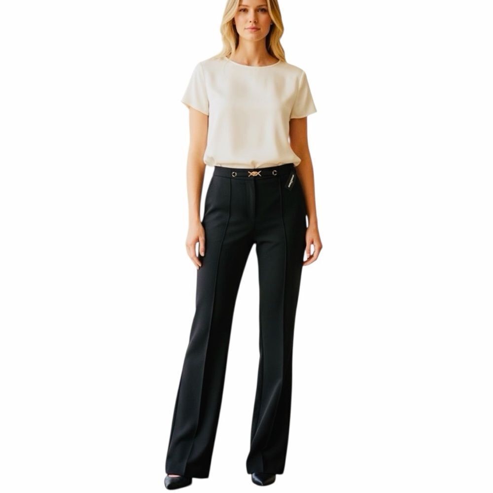 NWT Karl Lagerfeld Paris Elegant Black Women's Dress Pants 16W Jordan
